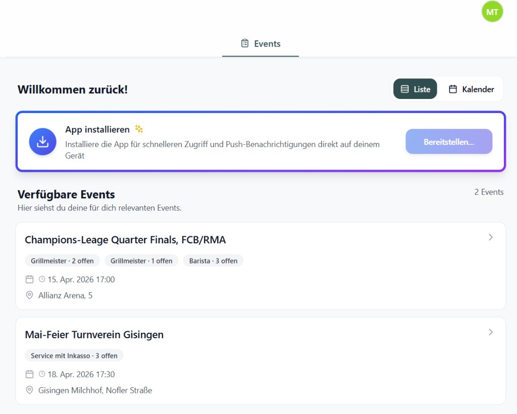 Onboarding Schritt 2